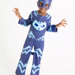 Blue PJ Masks Cat Boy Dress Up Costume - 7-8 Years