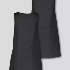 Grey Zip Front Pleated Pinafore Dress 2 Pack - 7 Years -Chic Elixir Sales Store tuc135108713 Grey R Z003A 3