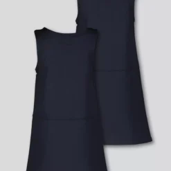 Navy Zip Front Pleated Pinafore Dress 2 Pack - 4 Years 7 Navy Zip Front Pleated Pinafore Dress 2 Pack - 4 Years -Chic Elixir Sales Store tuc135108828 Navy R Z003A