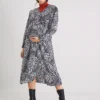 MATERNITY Monochrome Print Wrap Dress - 16