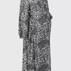 MATERNITY Monochrome Print Wrap Dress - 16 -Chic Elixir Sales Store tuc140494356 Mono R Z003A