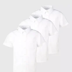 White Dress With Ease Shirts 3 Pack 11 Years -Chic Elixir Sales Store tuc140621431 White R Z003A 2