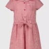 Red Gingham Bow Front School Dress 10 Years -Chic Elixir Sales Store tuc141660926 Red R Z001A