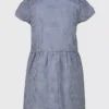 Navy Gingham Tie Front Dress 3 Years -Chic Elixir Sales Store tuc141661355 Navy R Z003A