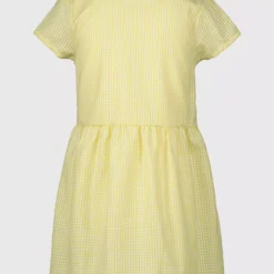 Yellow Gingham Tie Front Dress - 6 Years 7 Yellow Gingham Tie Front Dress - 6 Years -Chic Elixir Sales Store tuc141661700 Yellow R Z003A
