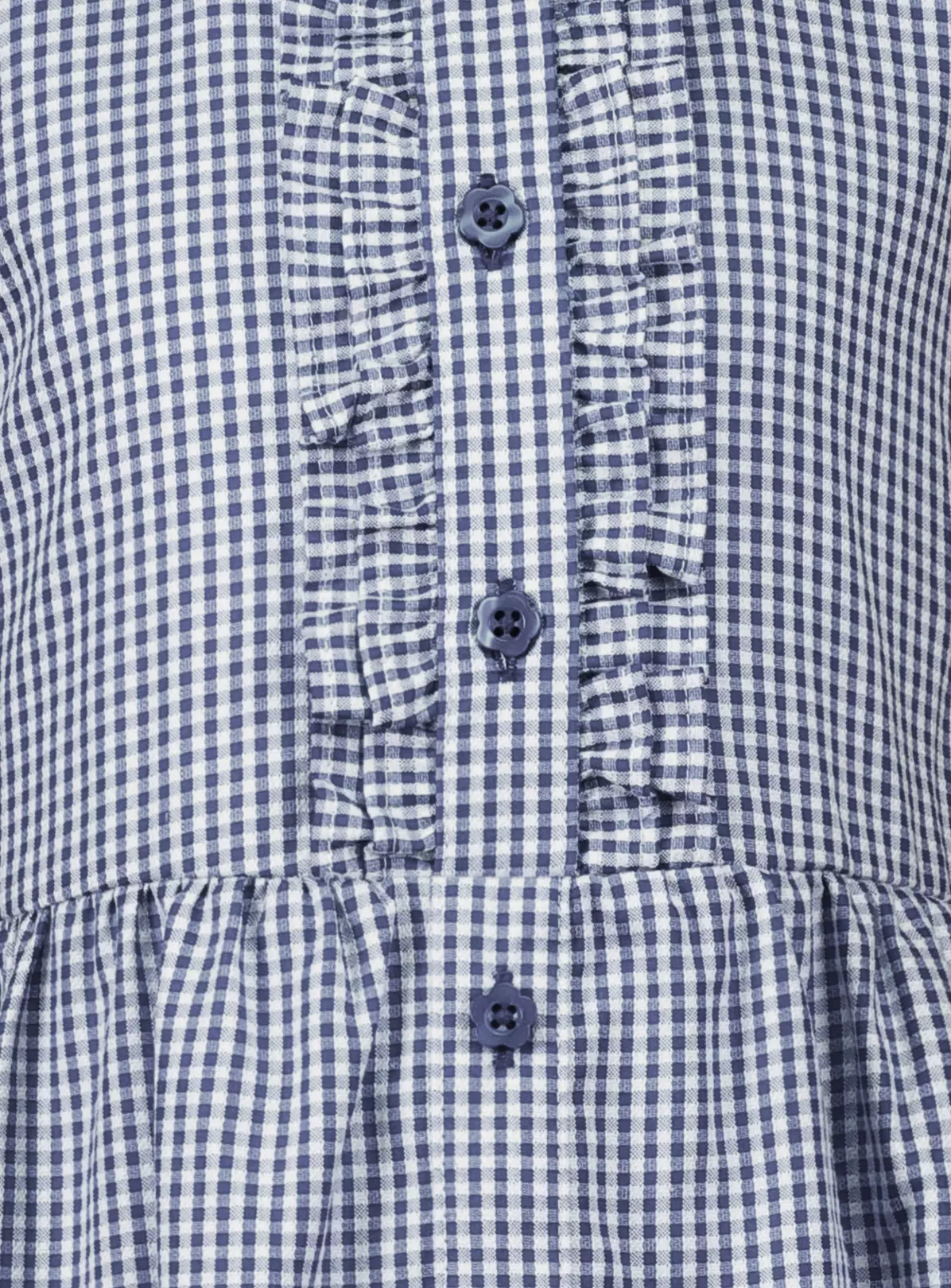 Navy Gingham Classic Dress 2 Pack 7 Years 5 Navy Gingham Classic Dress 2 Pack 7 Years - Image 3