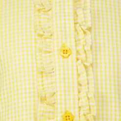 Yellow Gingham Ruffle School Dress 2 Pack 3 Years