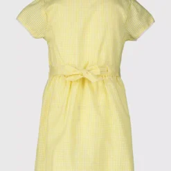 Yellow Gingham Ruffle School Dress 2 Pack 5 Years -Chic Elixir Sales Store tuc141667520 Yellow R Z003A 6