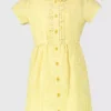 Yellow Generous Fit Gingham Plus Fit School Dress 3 Years -Chic Elixir Sales Store tuc141672222 Yellow R Z001A