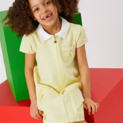 Yellow Gingham Sporty Pleated Dress 2 Pack 14 Years -Chic Elixir Sales Store tuc141673364 Yellow R Z002A 10
