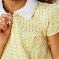 Yellow Gingham Sporty Pleated Dress 2 Pack 5 Years -Chic Elixir Sales Store tuc141673364 Yellow R Z004A 8