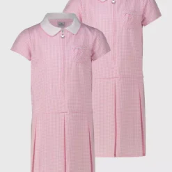 Pink Sporty Gingham Dress 2 Pack 9 Years