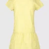 Yellow Sporty Gingham Dress 3 Years -Chic Elixir Sales Store tuc141673989 Yellow R Z003A