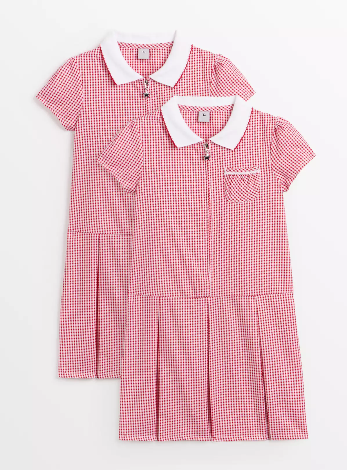 Red Sporty Gingham Dress 2 Pack 8 Years 3 Red Sporty Gingham Dress 2 Pack 8 Years