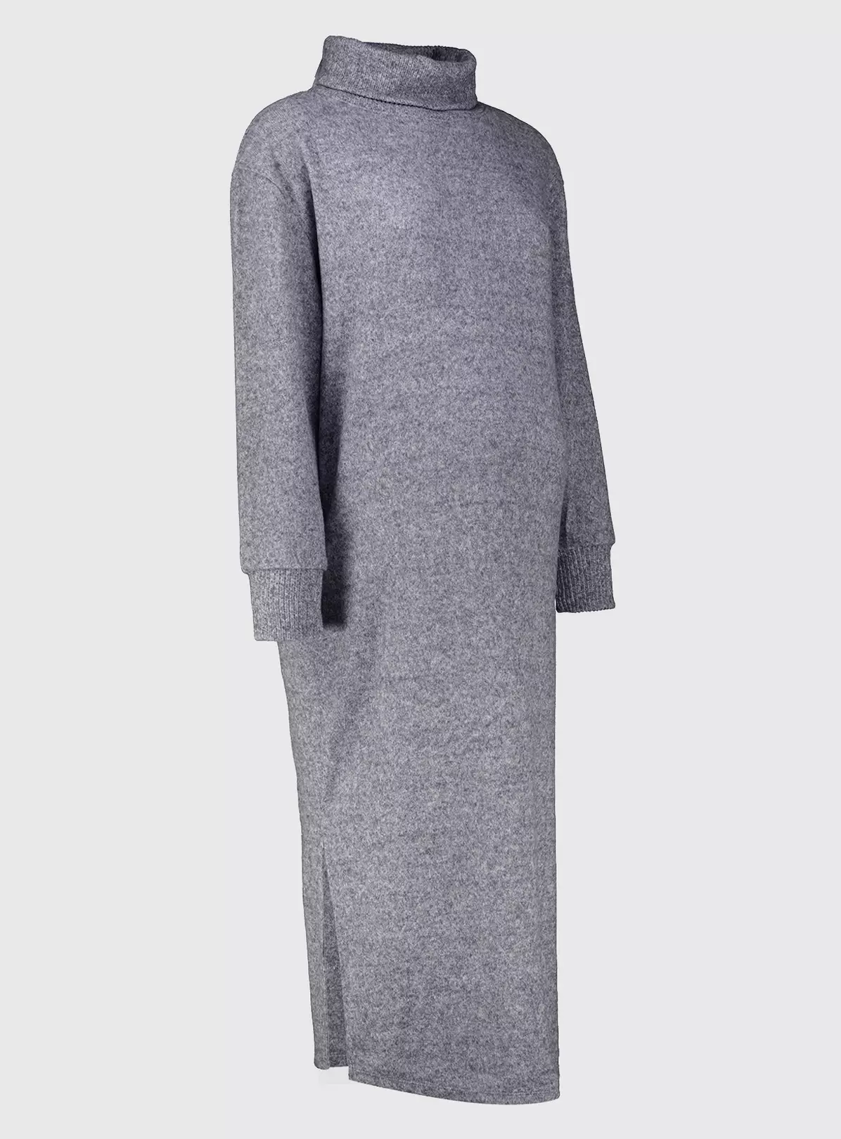 MATERNITY Grey Soft Touch Roll Neck Jumper Dress - 16 4 MATERNITY Grey Soft Touch Roll Neck Jumper Dress - 16 - Image 2