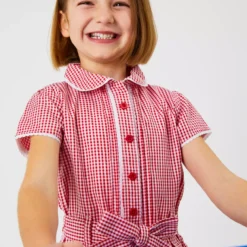 Red Gingham Dress With Ease School Dress 8 Years -Chic Elixir Sales Store tuc141698254 Red R Z002A