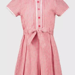 Red Gingham Dress With Ease School Dress 8 Years -Chic Elixir Sales Store tuc141698254 Red R Z004A