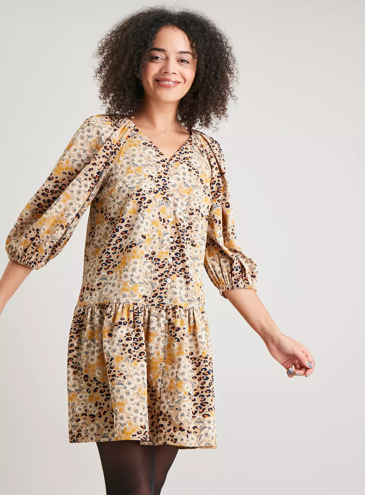 Animal Print Shirt Dress - 8 5 Animal Print Shirt Dress - 8 - Image 3