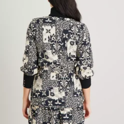 Mono Tile Print Mini Dress - 26 -Chic Elixir Sales Store tuc141840062 Multi20Coloured R Z004A