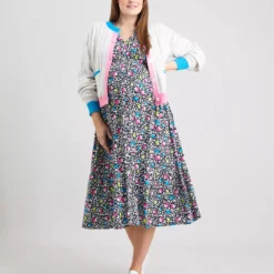 MATERNITY Mono & Bright Animal Print Midi Dress - 16 -Chic Elixir Sales Store tuc141918659 Multi20Coloured R Z001A