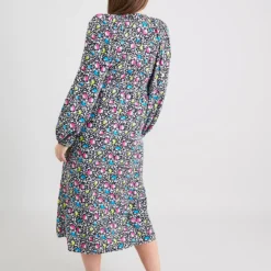 MATERNITY Mono & Bright Animal Print Midi Dress - 16