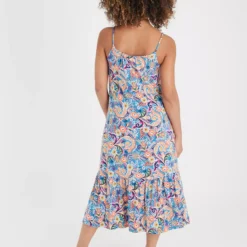 PETITE Blue Paisley Print Tiered Midi Dress 20 -Chic Elixir Sales Store tuc142195528 Multi20Coloured R Z005A