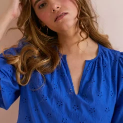 Everbelle Broderie Maxi Dress 6 -Chic Elixir Sales Store tuc142228481 Blue R Z002A