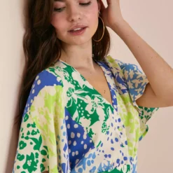 Everbelle Patchwork Floral Mini Dress 18 -Chic Elixir Sales Store tuc142229855 Multi20Coloured R Z003A