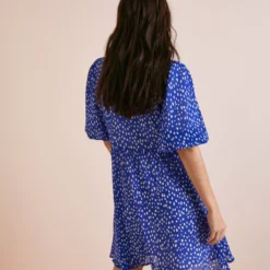 Everbelle Blue Dotty Plisse Mini Dress 18 8 Everbelle Blue Dotty Plisse Mini Dress 18 -Chic Elixir Sales Store tuc142232632 Multi20Coloured R Z004A