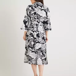 PETITE Mono Floral Shirt Dress - 24 -Chic Elixir Sales Store tuc142528361 Mono R Z004A
