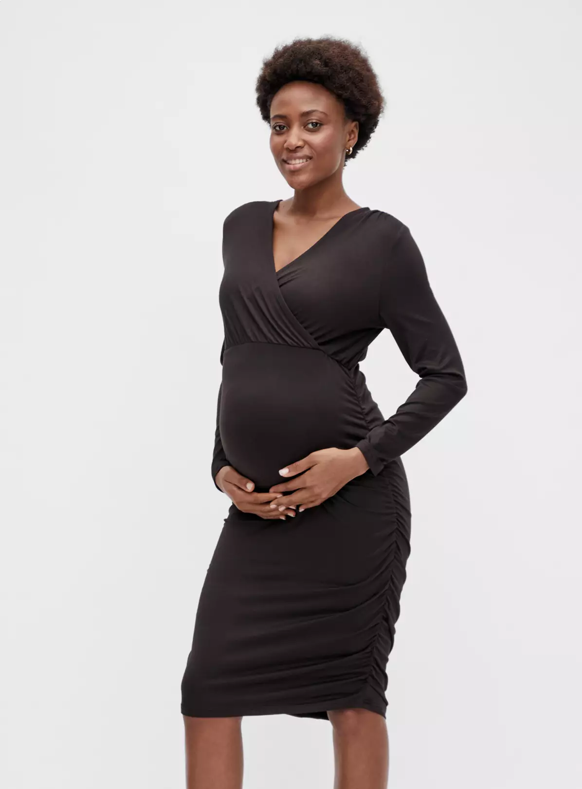MAMALICIOUS Black Jersey Maternity Dress XL/UK14 4 MAMALICIOUS Black Jersey Maternity Dress XL/UK14 - Image 2