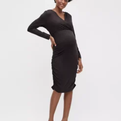 MAMALICIOUS Black Jersey Maternity Dress XL/UK14 11 MAMALICIOUS Black Jersey Maternity Dress XL/UK14 -Chic Elixir Sales Store tuc142548258 Black R Z002A