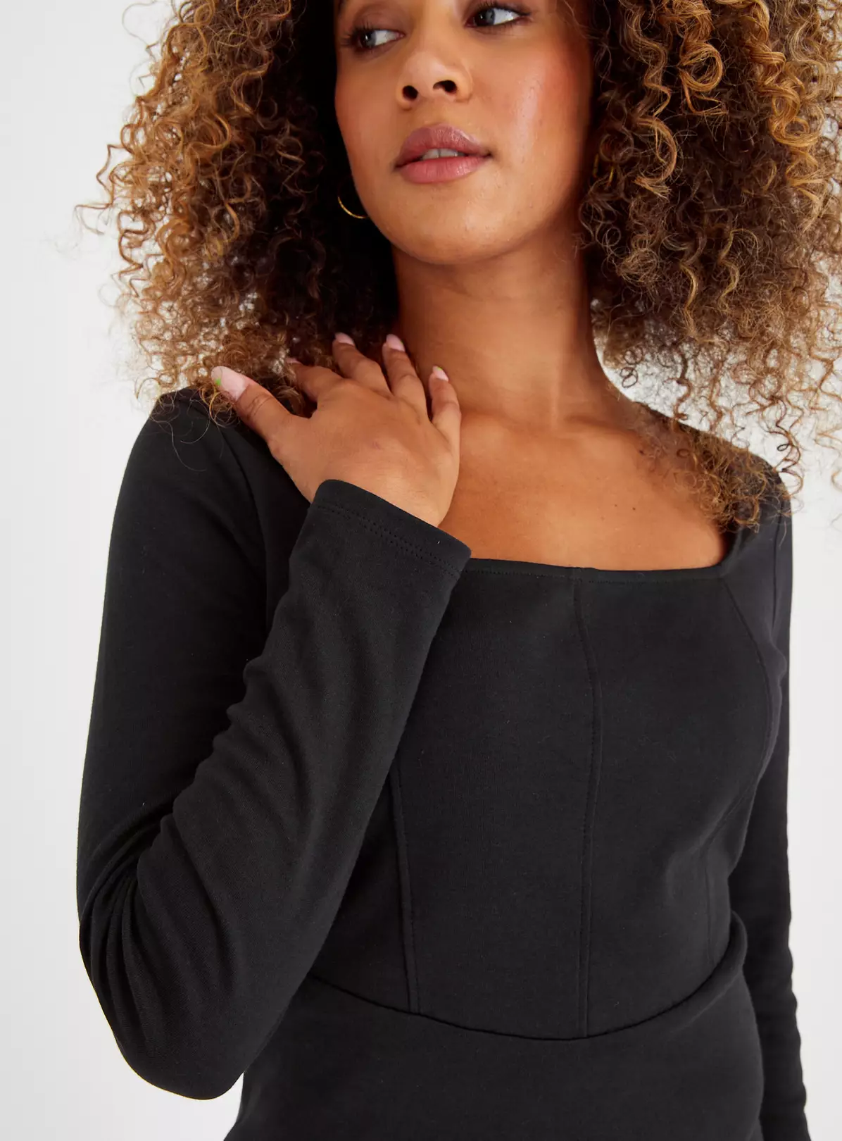 Black A Line Jersey Midi Dress 8 3 Black A Line Jersey Midi Dress 8