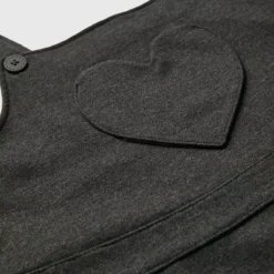 Grey Jersey Heart Pocket Pinafore Dress (3-12 Years) 3 Years