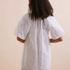 Everbelle White Broderie Mini Dress 18