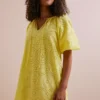 Everbelle Yellow Broderie Mini Dress 6 -Chic Elixir Sales Store tuc142750923 Yellow R Z002A