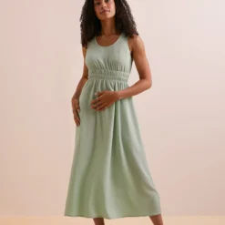 Everbelle Sage Green Backless Midi Dress 6 -Chic Elixir Sales Store tuc142752312 Green R Z001A