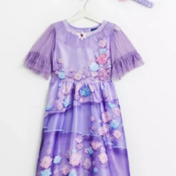 Disney Encanto Lilac Isabela Dress & Headband 3-4 Years -Chic Elixir Sales Store tuc142756292 Purple R Z003A