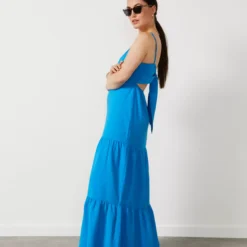 For All The Love Tiered Maxi Dress 16 -Chic Elixir Sales Store tuc142760540 Blue R Z001A