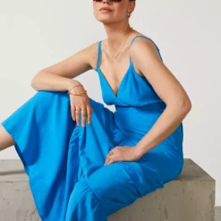 For All The Love Tiered Maxi Dress 16 -Chic Elixir Sales Store tuc142760540 Blue R Z004A