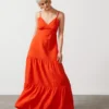 For All The Love Tiered Maxi Dress 18 -Chic Elixir Sales Store tuc142760574 Red R Z005A