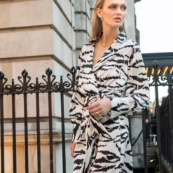 For All The Love Zebra Print Satin Tie Shirt Dress 18 13 For All The Love Zebra Print Satin Tie Shirt Dress 18 -Chic Elixir Sales Store tuc142761147 Mono R Z001A