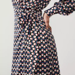 For All The Love Printed Satin Wrap Midi Dress 6 -Chic Elixir Sales Store tuc142765623 Multi20Coloured R Z002A 1