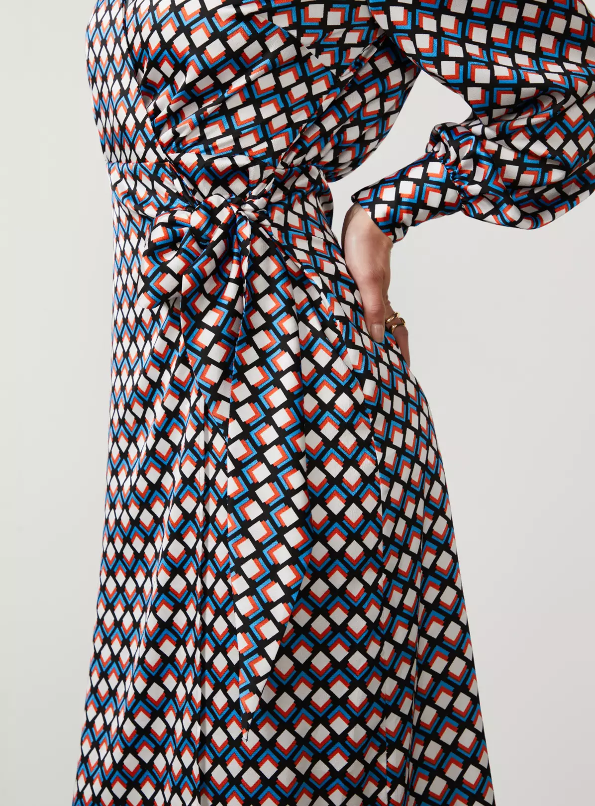 For All The Love Printed Satin Wrap Midi Dress 16 6 For All The Love Printed Satin Wrap Midi Dress 16 - Image 4