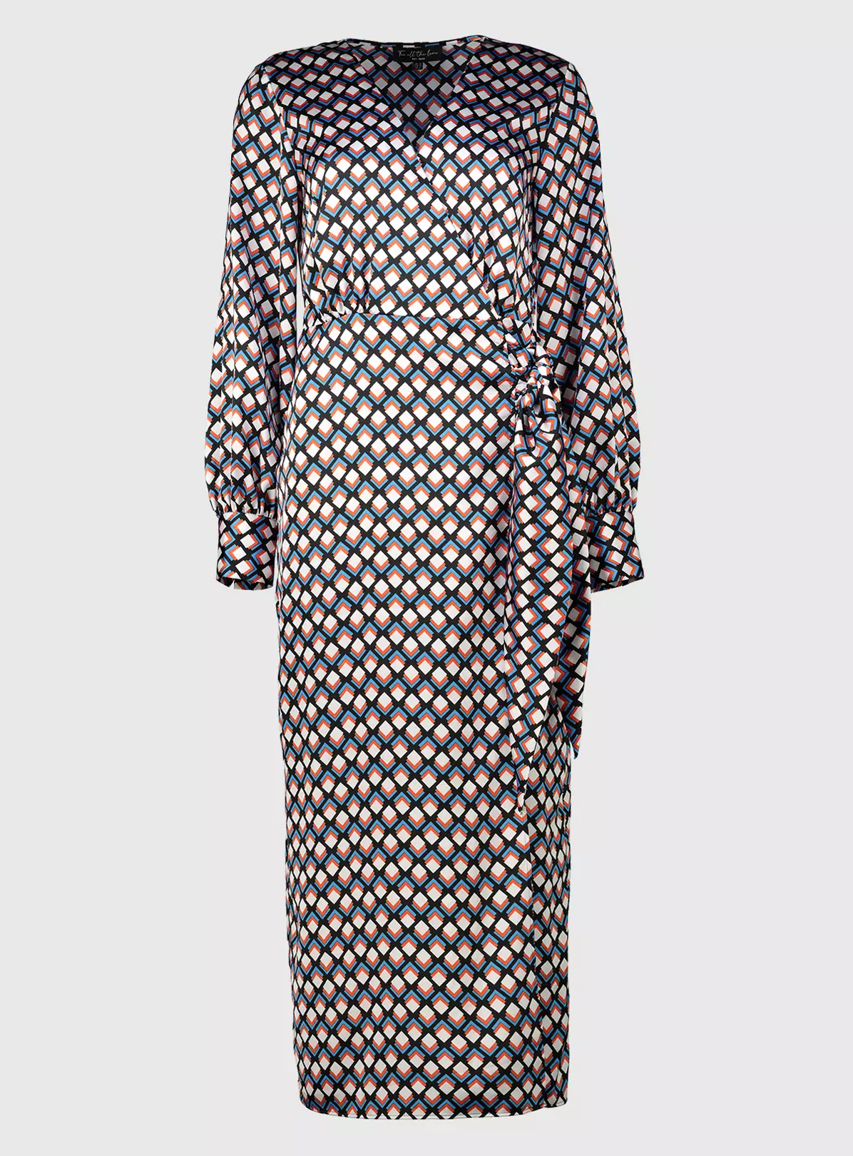 For All The Love Printed Satin Wrap Midi Dress 16 5 For All The Love Printed Satin Wrap Midi Dress 16 - Image 3