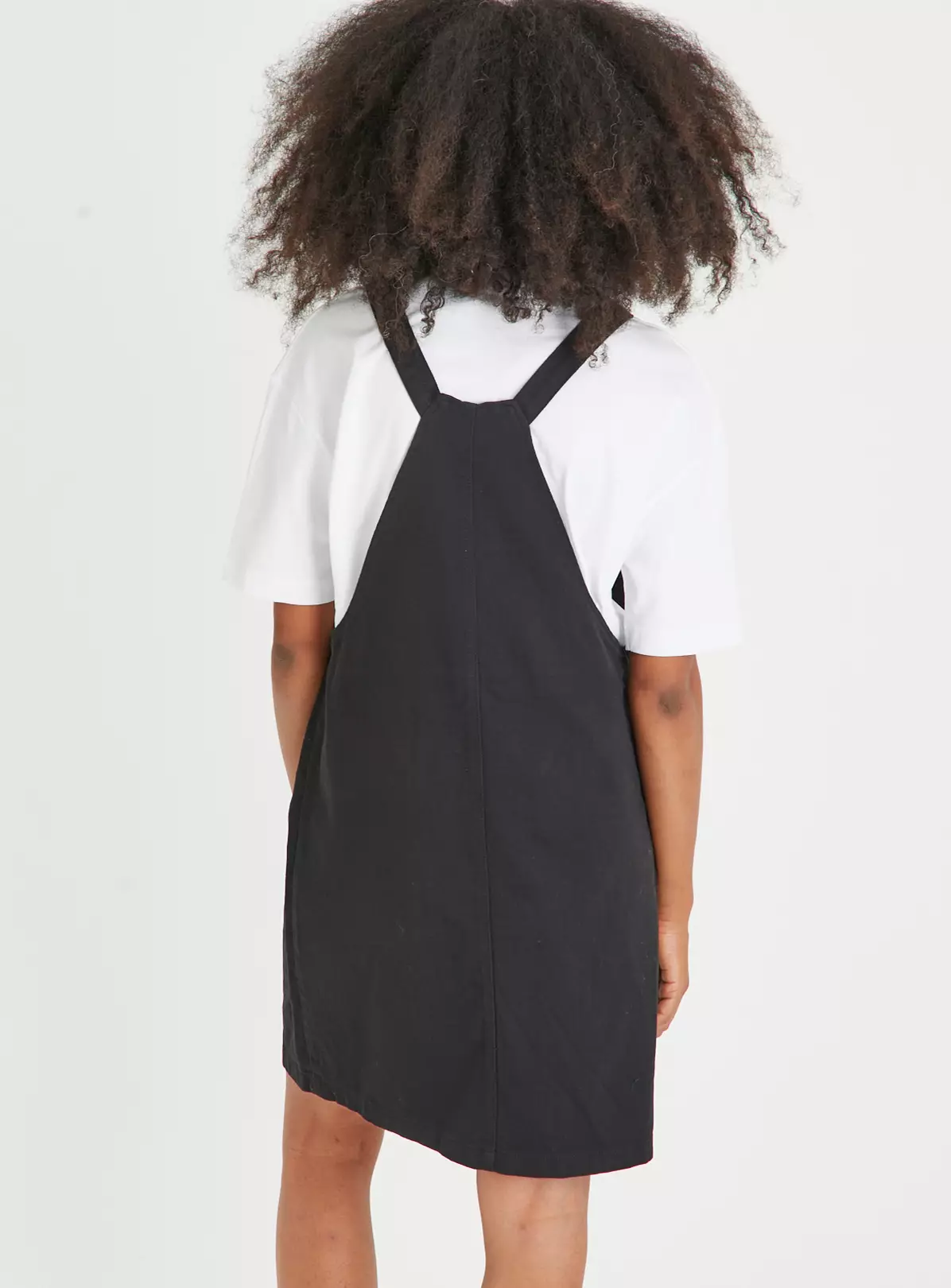Black Twill Pinafore Dress 18 6 Black Twill Pinafore Dress 18 - Image 4