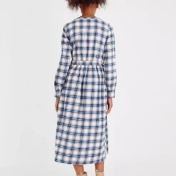 Check Print Brushed Shirt Dress 8 -Chic Elixir Sales Store tuc142788219 Multi20Coloured R Z005A