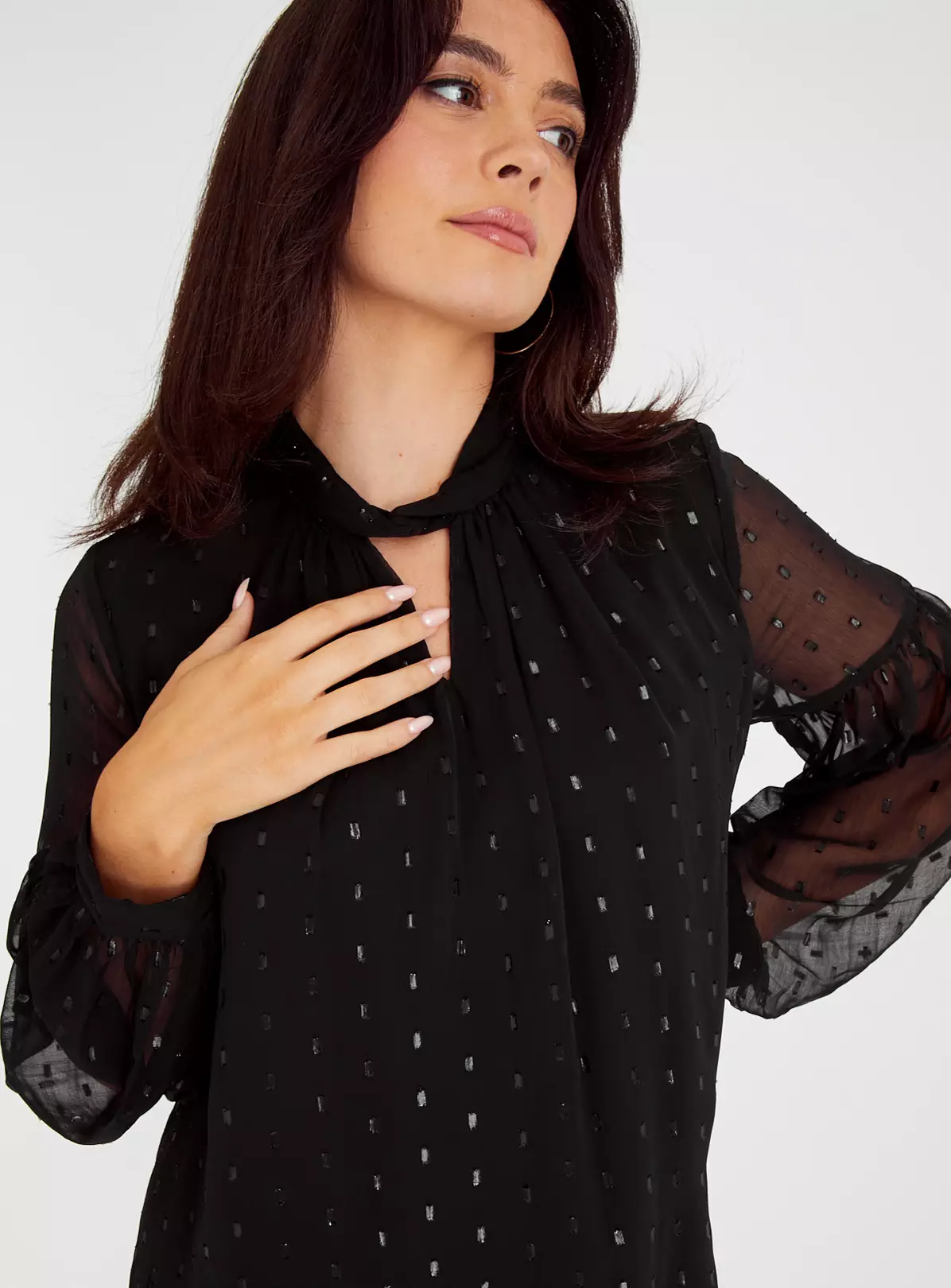 Black Twist Neck Sparkle Mini Dress 16 3 Black Twist Neck Sparkle Mini Dress 16