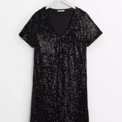 Black Sequin Party Dress 22 -Chic Elixir Sales Store tuc142795013 Black R Z003A