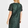 Green Sequin Party Dress 20